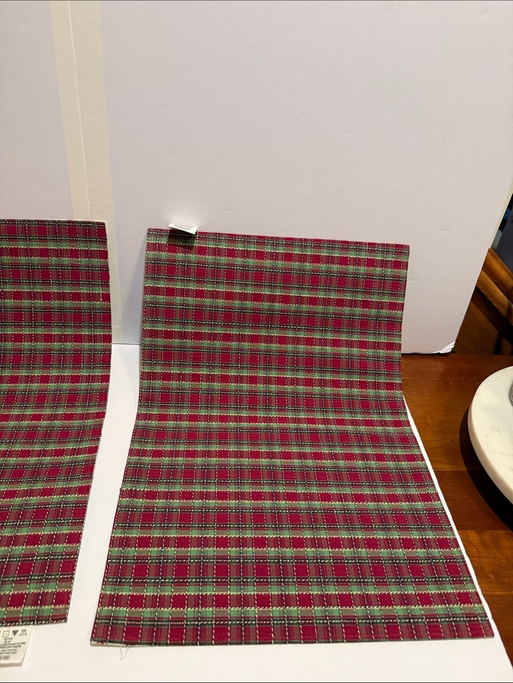 Longaberger Red Green Patterned Kitchen Placemat Set - 2 Pack - Picture 9 of 16